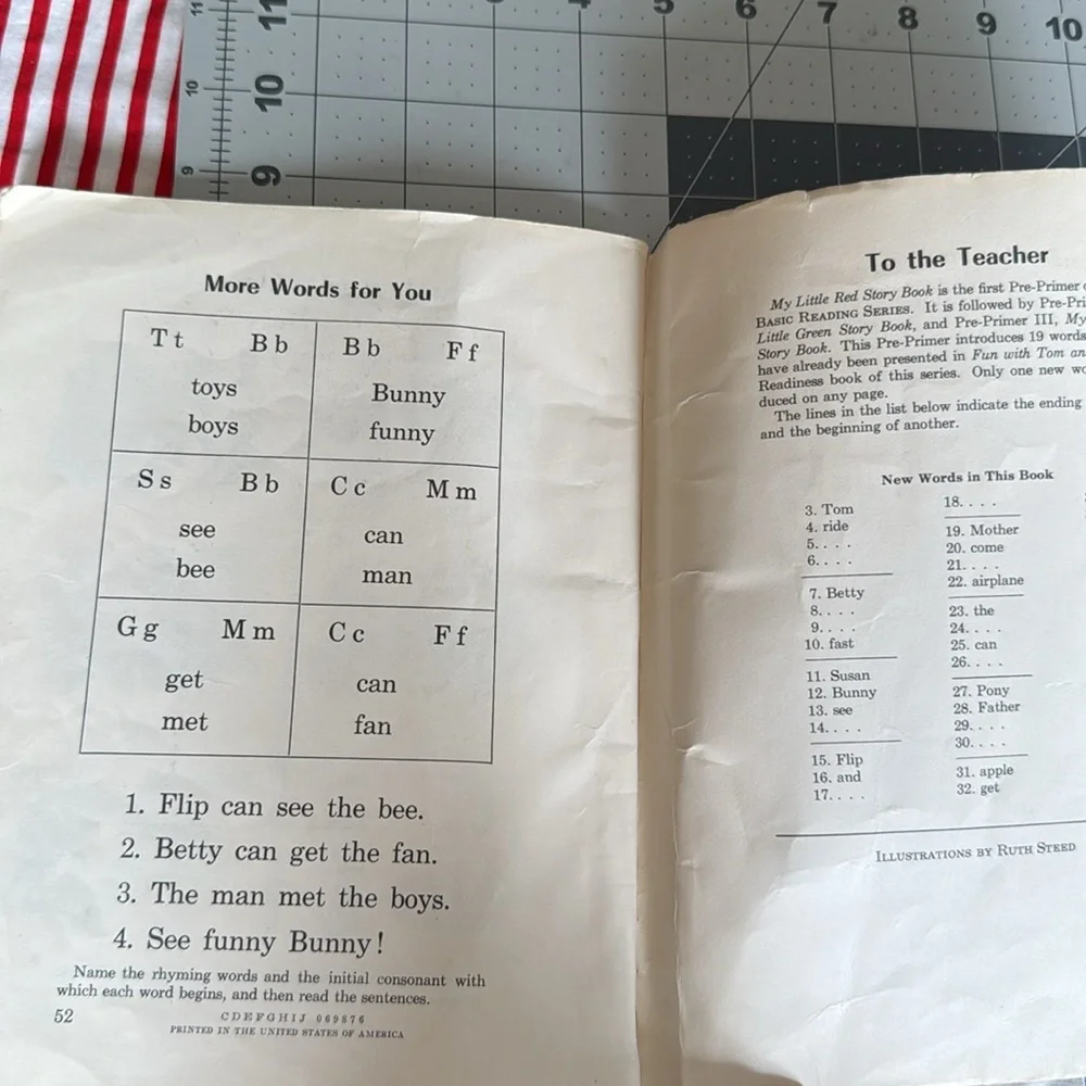 Vintage “My Little Red Story Book” – Ginn Basic Readers Primer - Picture 12 of 12